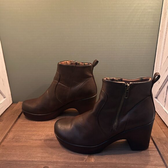 BOC Womens Brown 3.25" Heeled Boots Size 8.5M - Picture 4 of 8